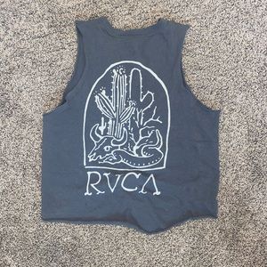 Cropped Grey Muscle Tank